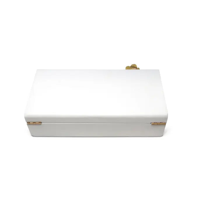 Decorative Box White Wooden