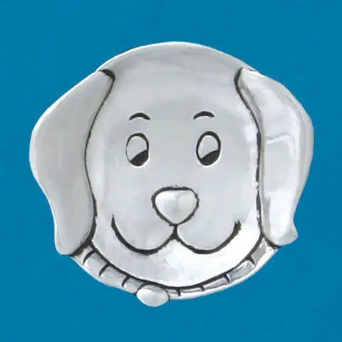 Pewter Small Dog Charm Bowl