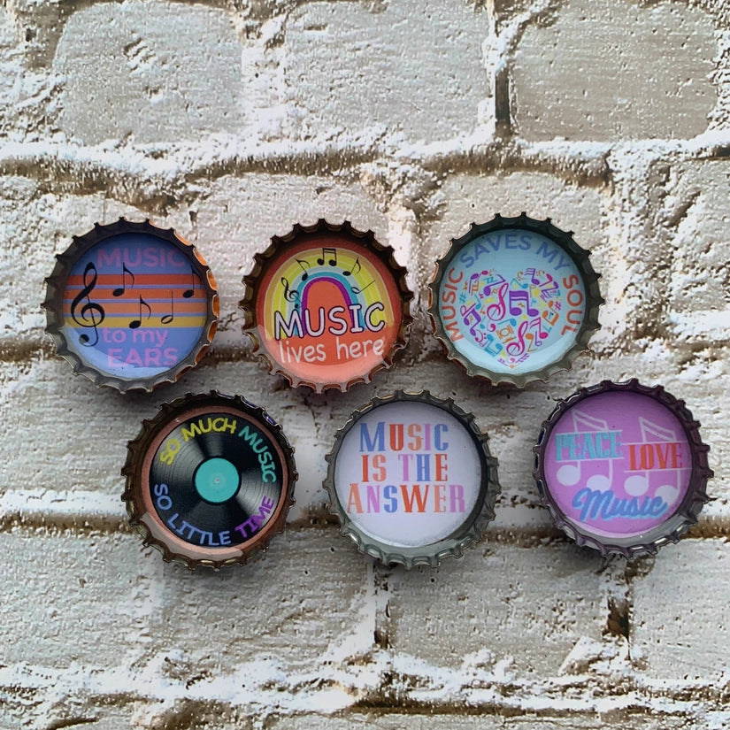 Set of 6 Music Magnet Set