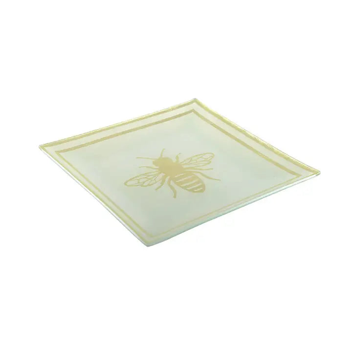 Glass Bee Plate Med.