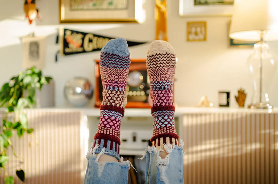 Solmate Crew Socks -Lakespur