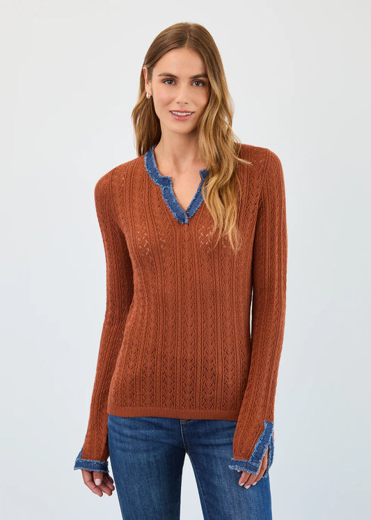 FDJ Pointelle Fine Sweater