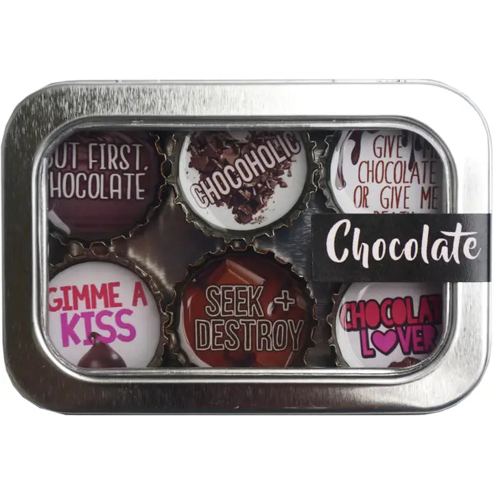 Set of 6 Chocolate Magnet Set