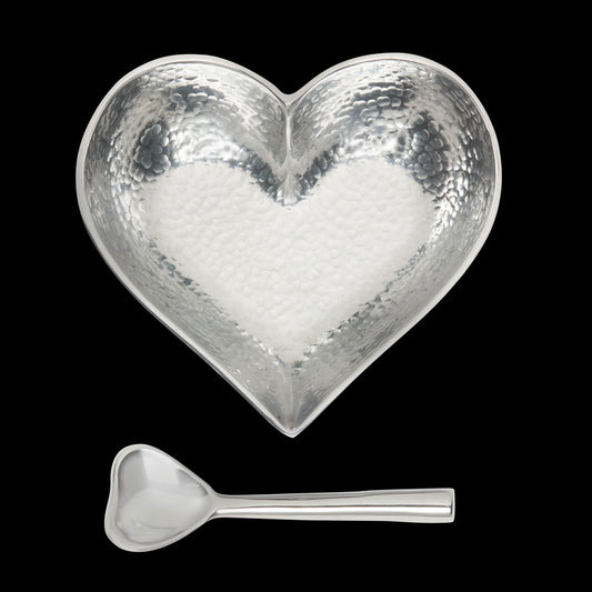 Inspired Generations Happy Hammered Heart with Heart Spoon