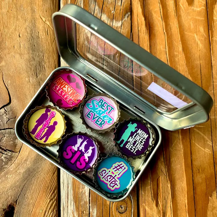 Set of 6 Sister Magnet Set