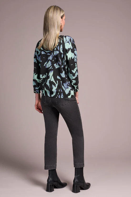 Tribal 3/4 Sleeve Crew Neck Sweater