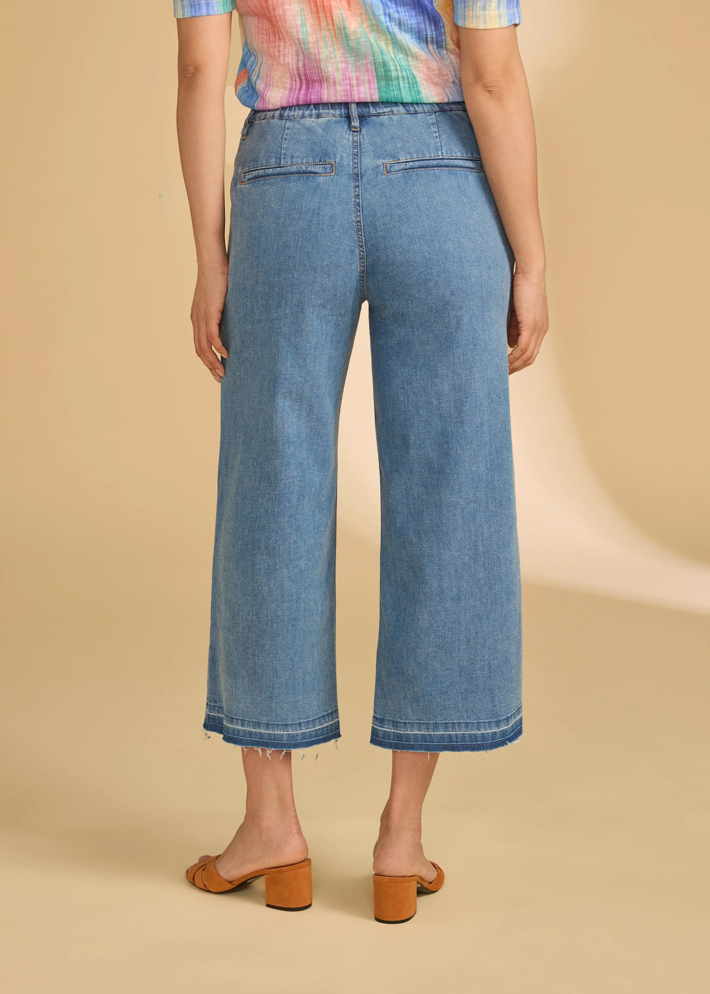 FDJ Pull On Wide Crop Trouser