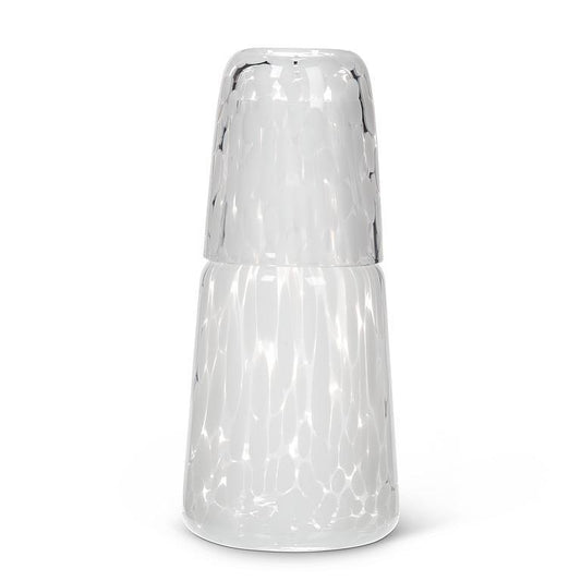 Glass Bedside Carafe and Cup