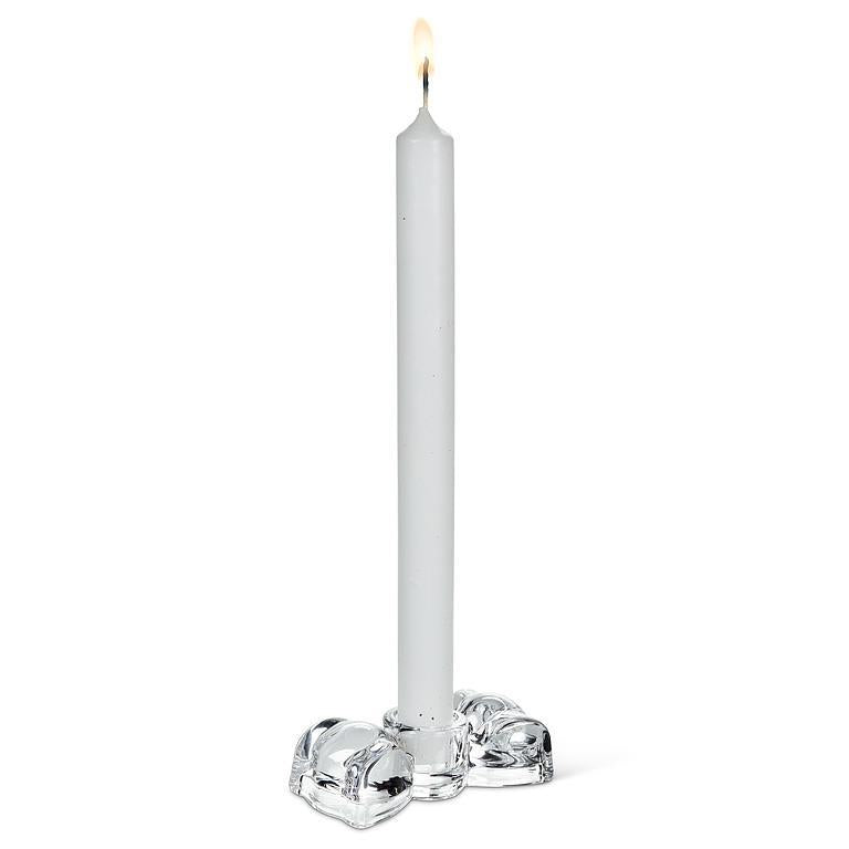 Glass Bow Candle Holder
