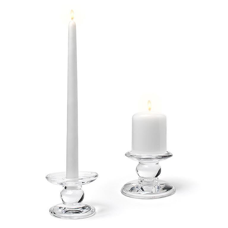 Glass Reversible Candlestick