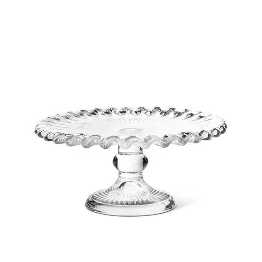 Glass Pedestal Cake Plate