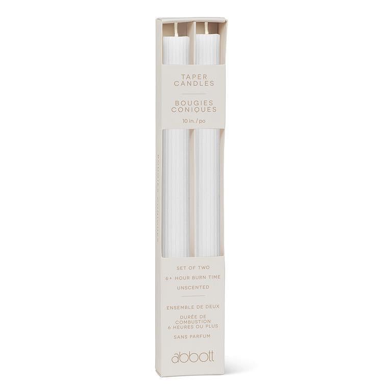 Ridged Taper Candle