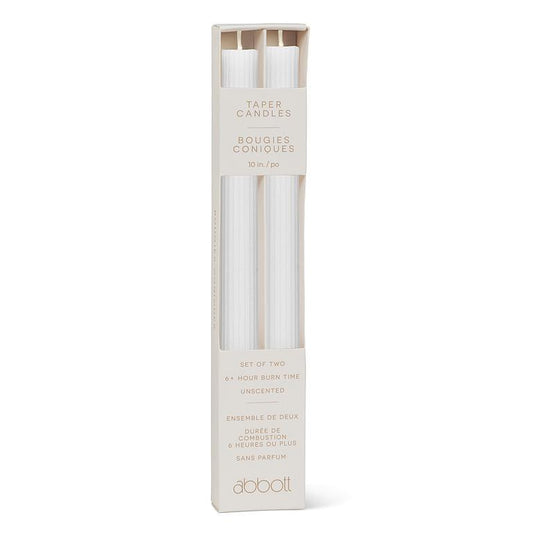 Ridged Taper Candle