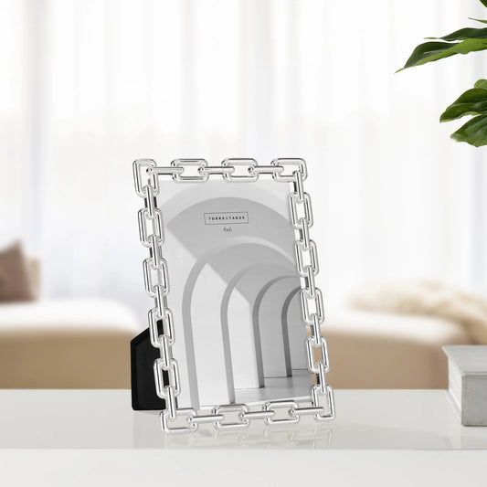 4x6 Silver Chain Link Frame