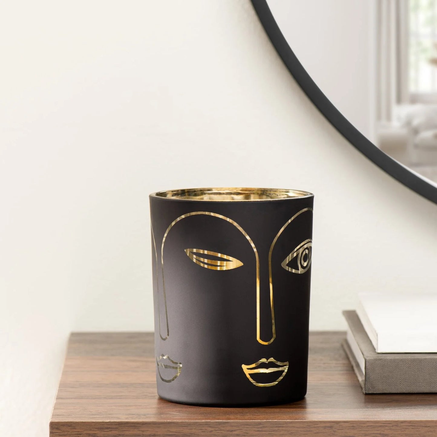 Face Outline Glass Vase 4x5