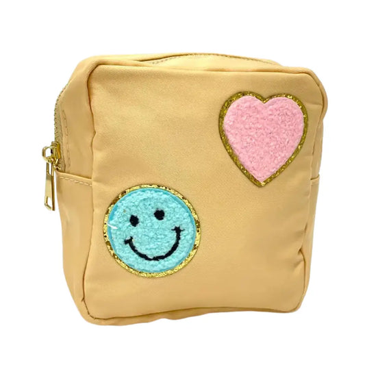 Cosmetic Bag -  Smile & Heart Pouch
