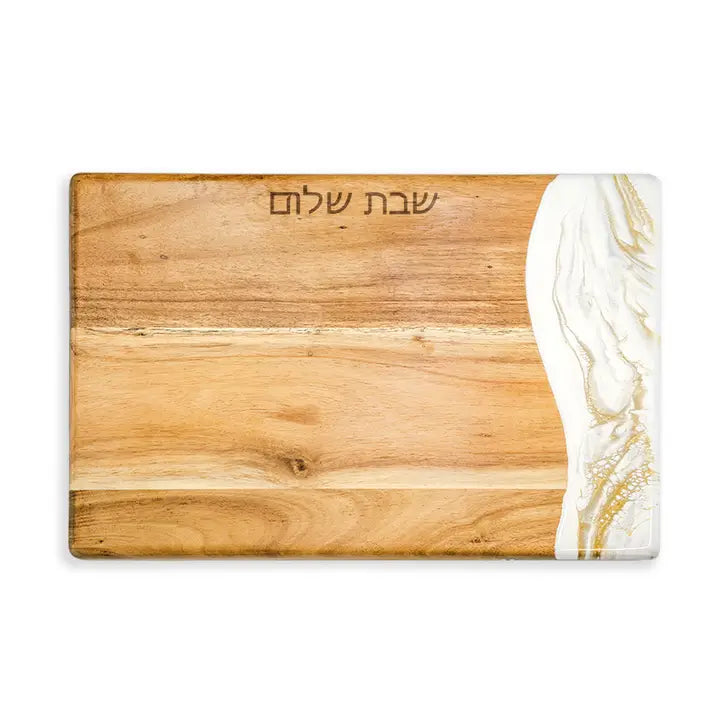 Challah Board Wood and Resin Handmade