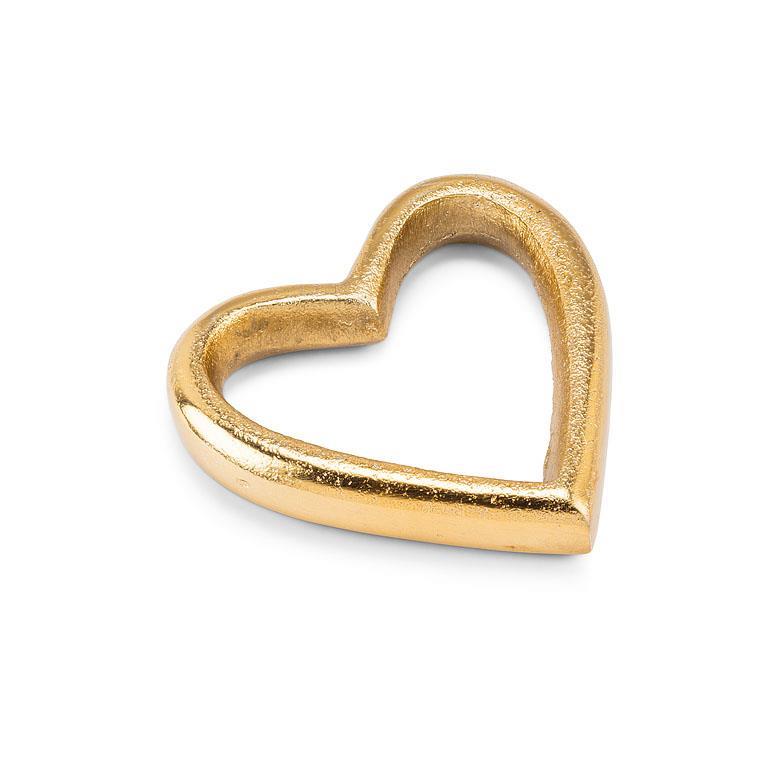4" Gold Heart