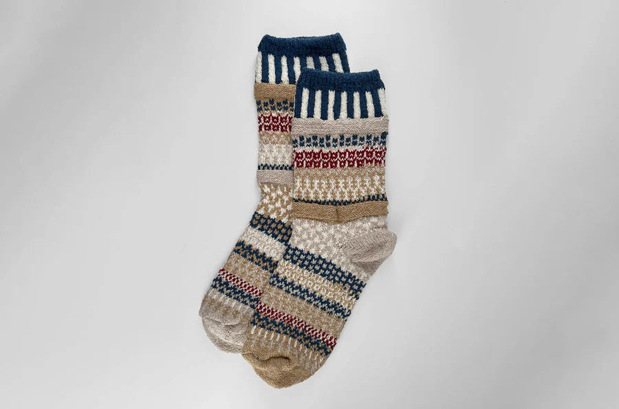 Solmate Crew Socks -Bateau Mouche