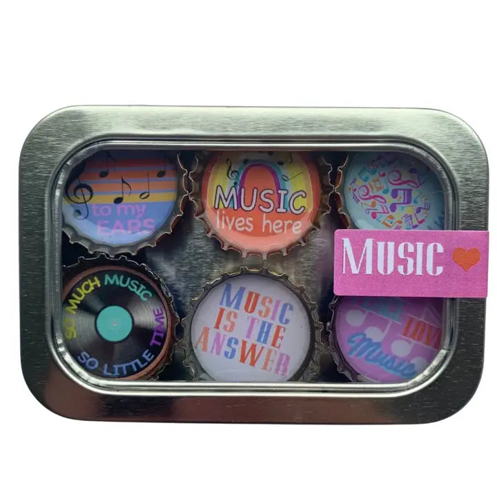 Set of 6 Music Magnet Set