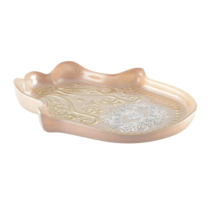 Glass Hamsa Dish