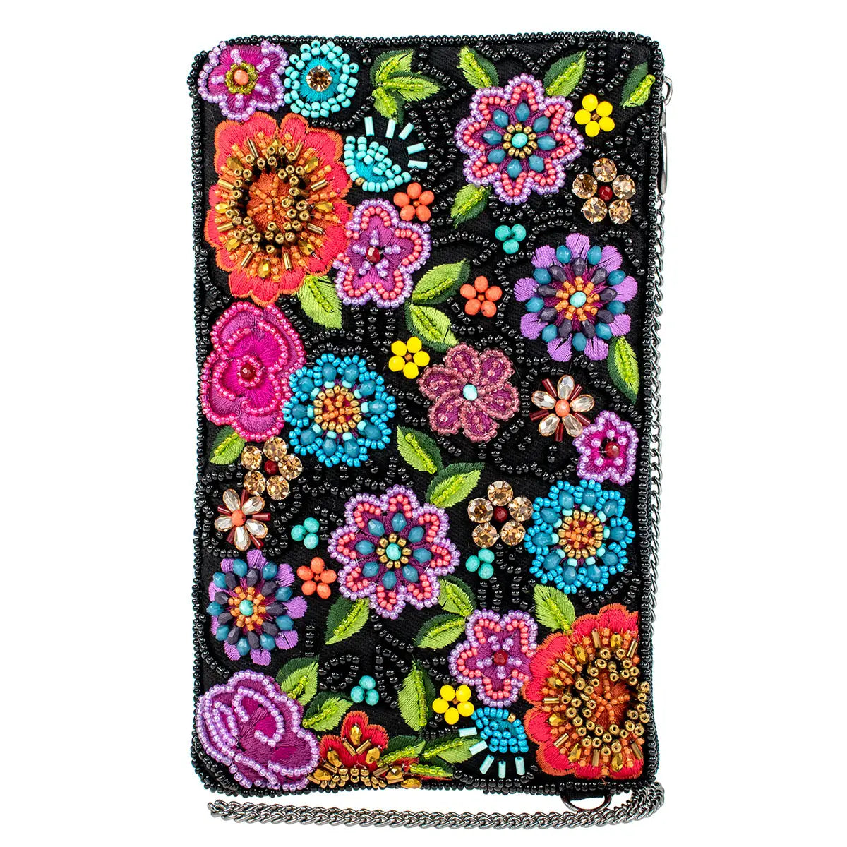 Mary Frances So Sweet Beaded Floral Crossbody Phone Bag