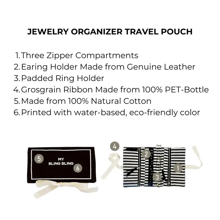 Luxury Jewellery Organizer Roll