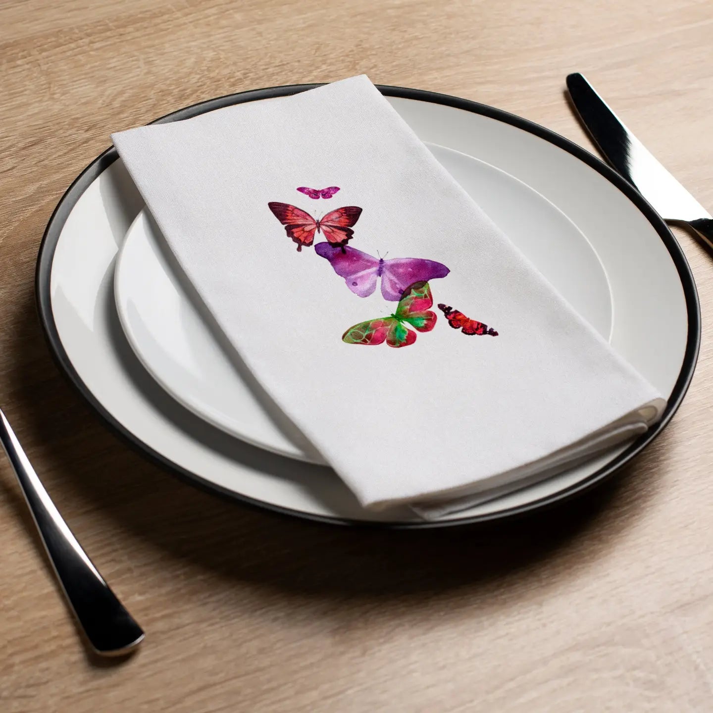 Napkins - Colourful Butterfly
