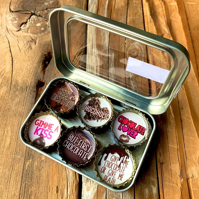 Set of 6 Chocolate Magnet Set