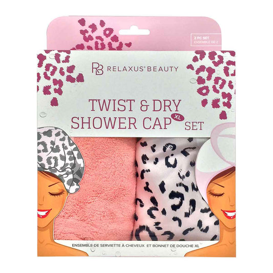 2 Piece Towel & Shower Cap Set