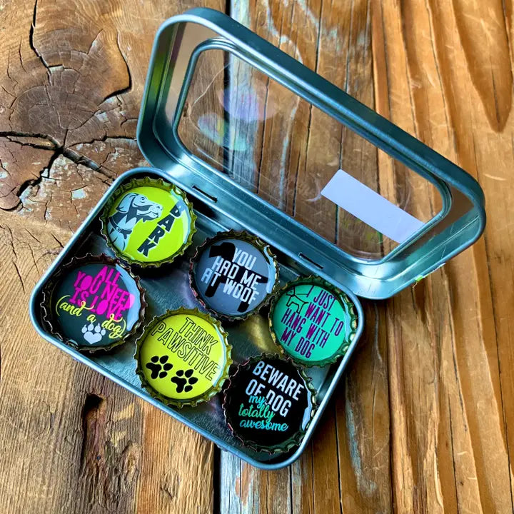 Set of 6 Dog Lover Magnet Set