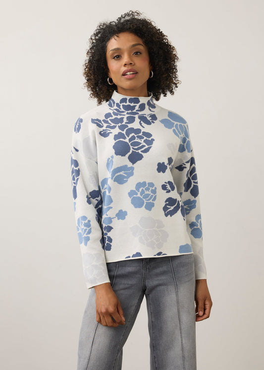 FDJ Mock Neck Loose Fit Sweater