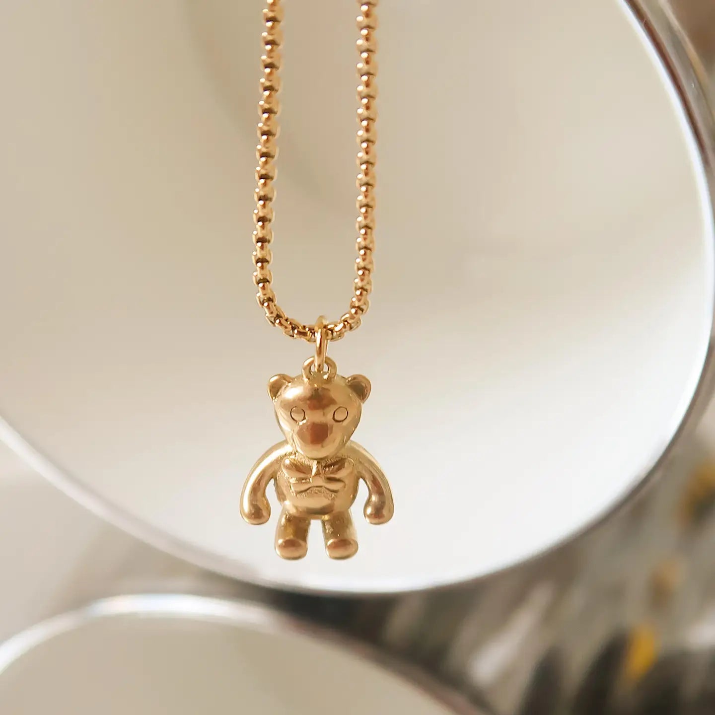 18K Gold Plated Bear Necklace