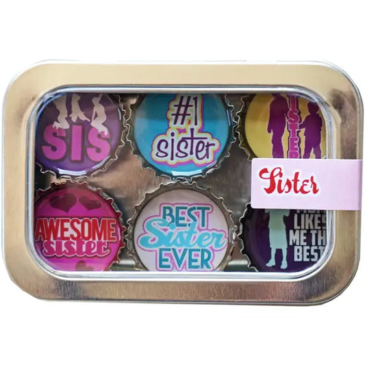 Set of 6 Sister Magnet Set