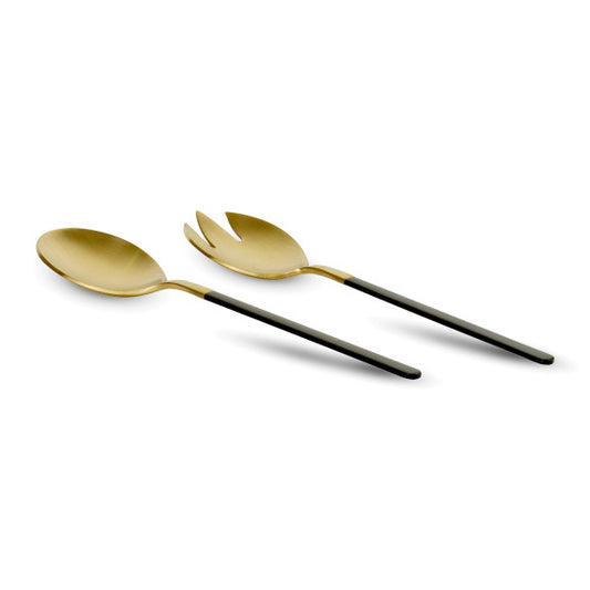 Black/Gold Salad Servers