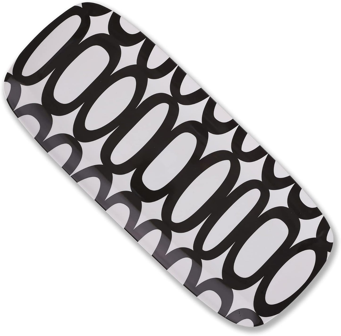 Black & White 19" Rectangular Platter