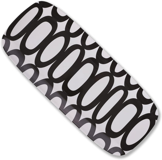 Black & White 19" Rectangular Platter