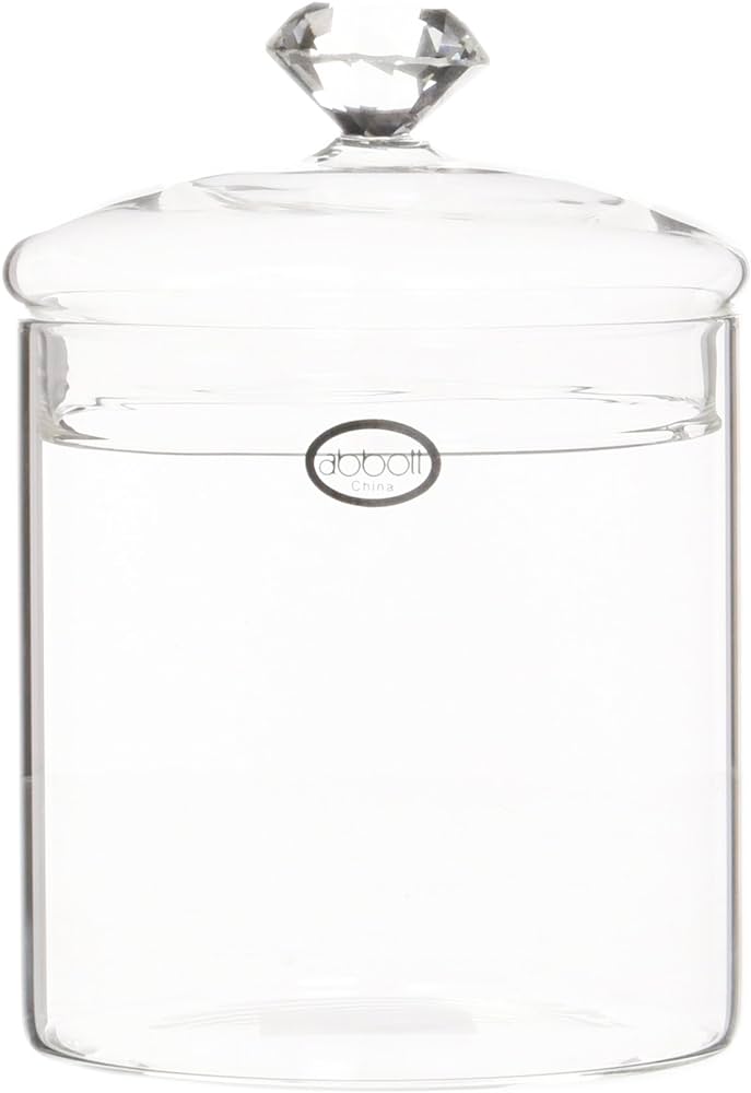 Glass Gem Lidded Jar - Small