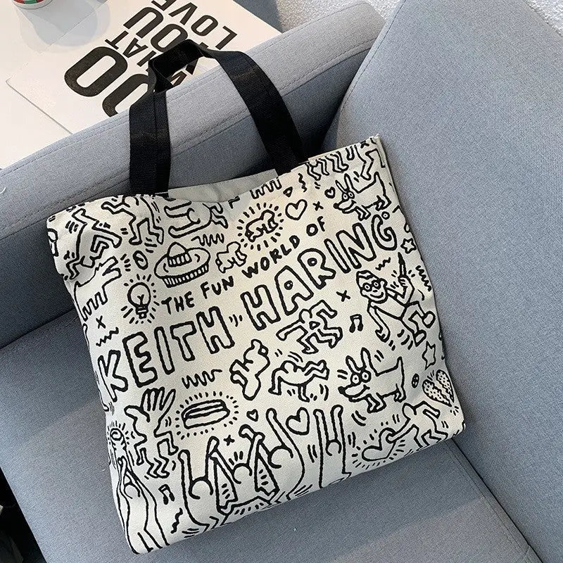 Canvas Keith Haring Tote