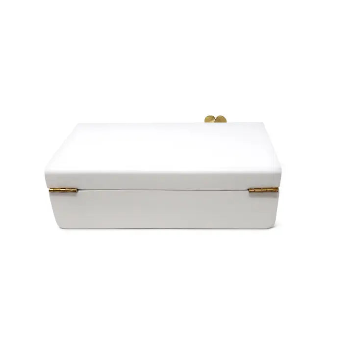 Decorative Box White Wood
