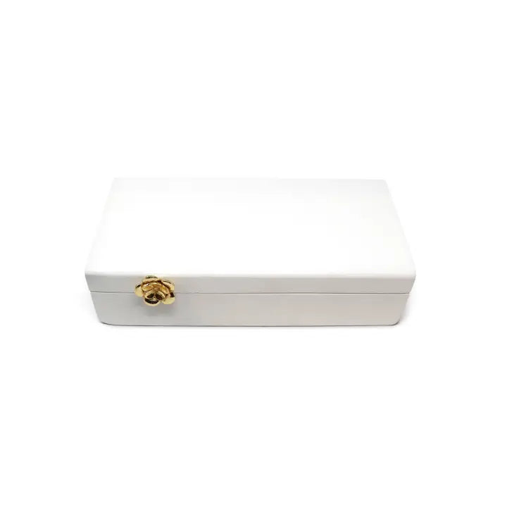 Decorative Box White Wooden