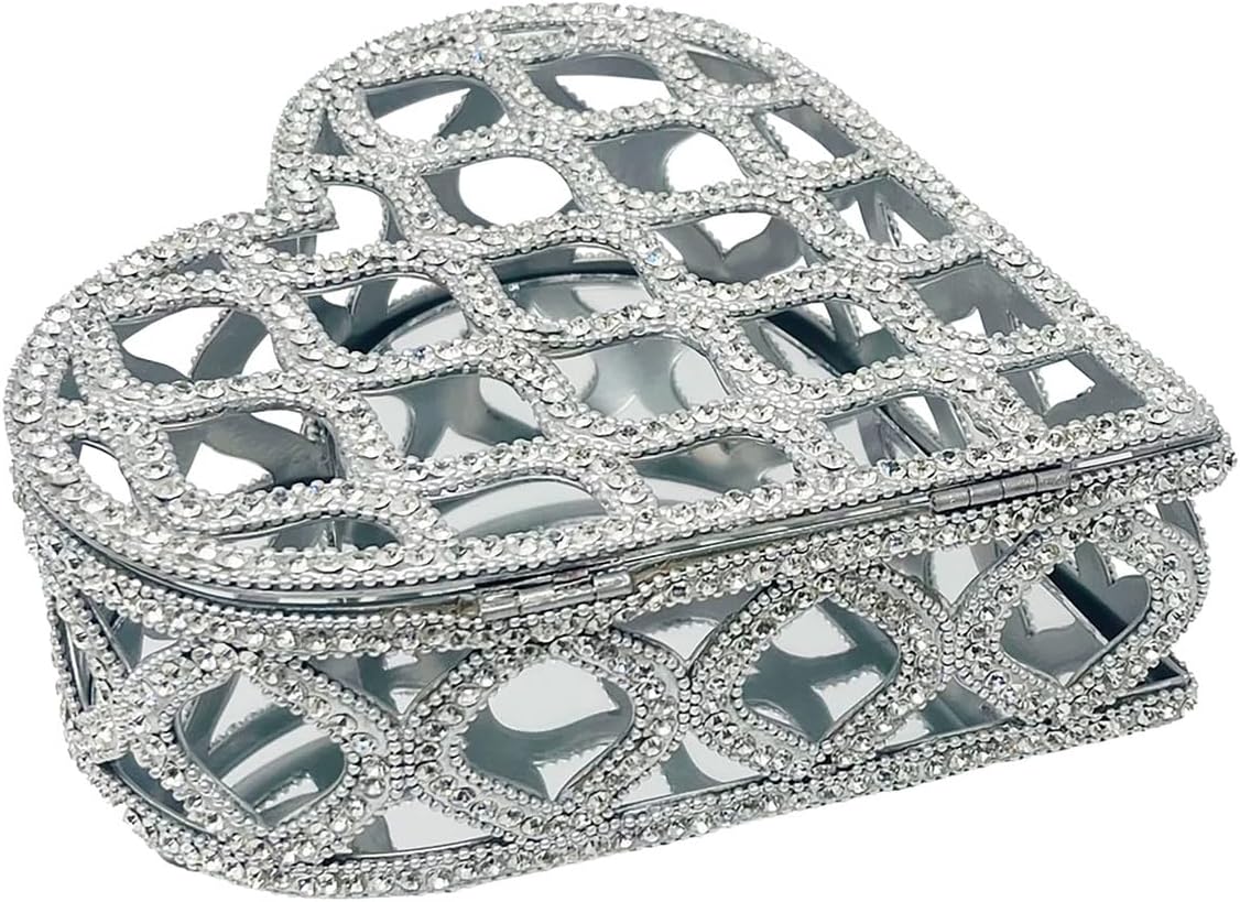 Glass Heart Jewel Box