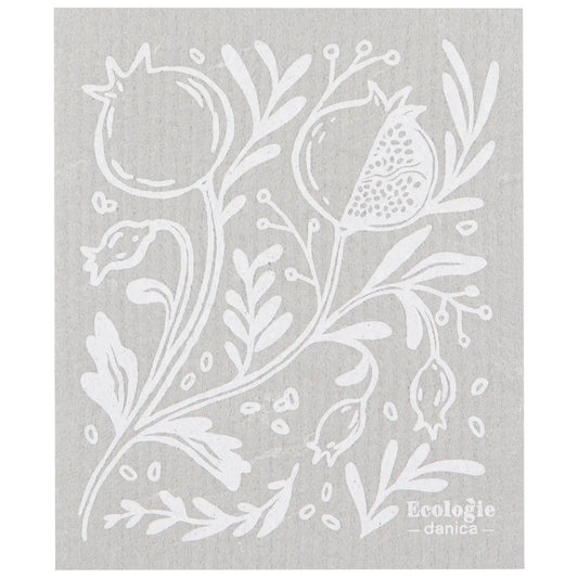 Pomegranates Swedish Dishcloth