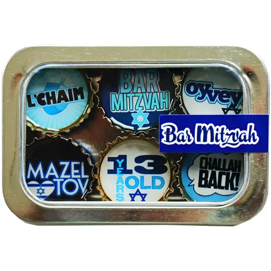 Set of 6 Bar Mitzvah Magnet Set