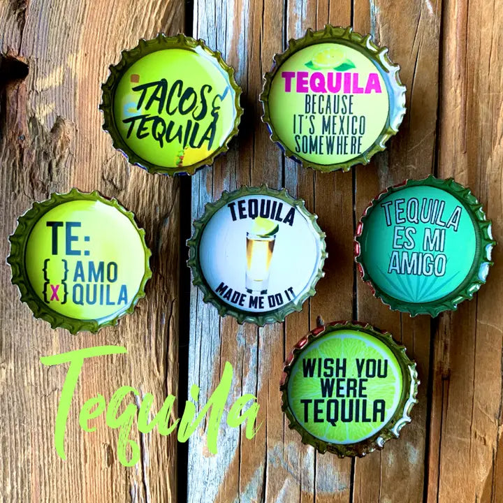 Set of 6 Tequila Magnet Set