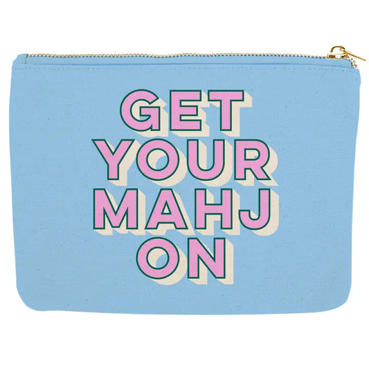Canvas Get Your Mahj On Pouch