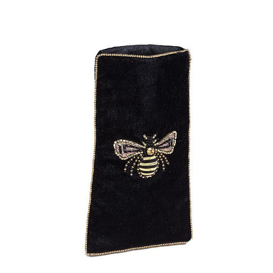 Bee Velvet Eyeglass Case