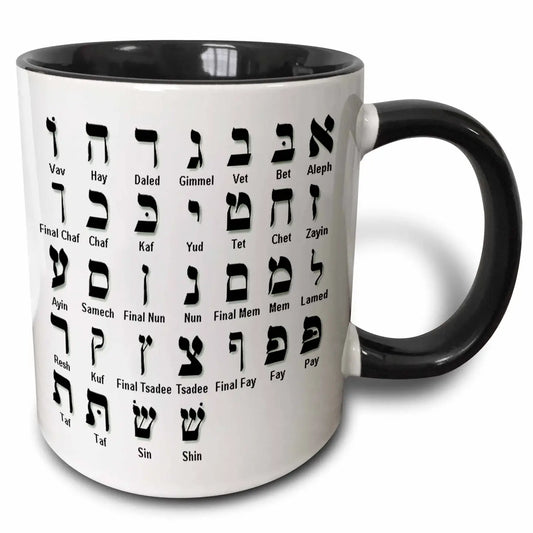 Mug -  Hebrew Alphabet