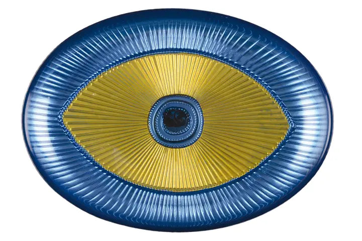 Glass Evil Eye Dish
