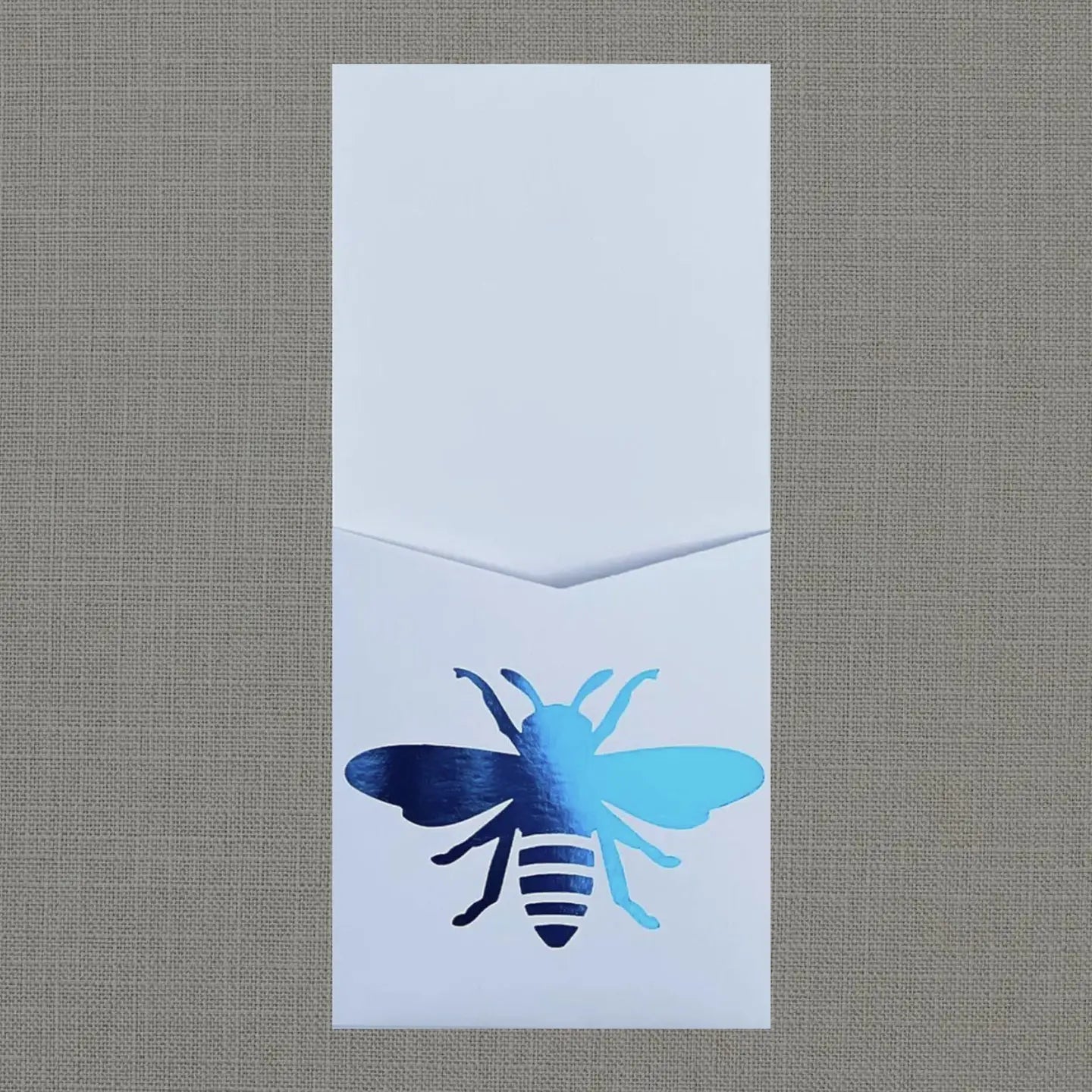 Cutlery Pouch - Royal Blue Foil Bee